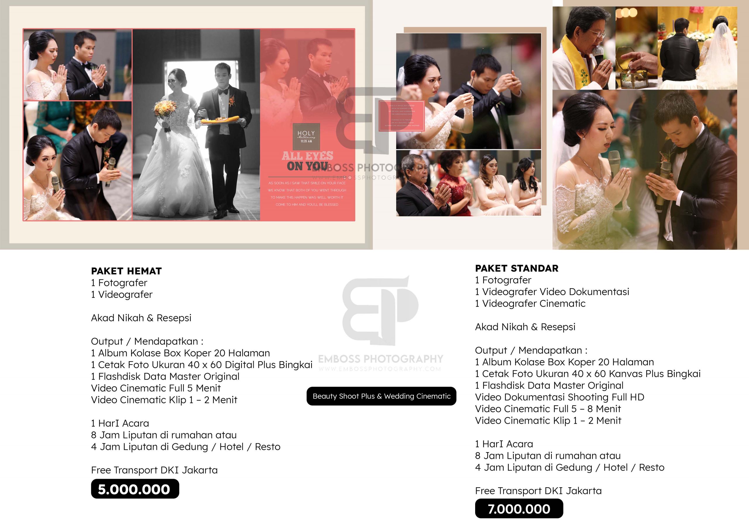 PAKET WEDDING - EMBOSS PHOTOGRAPHY