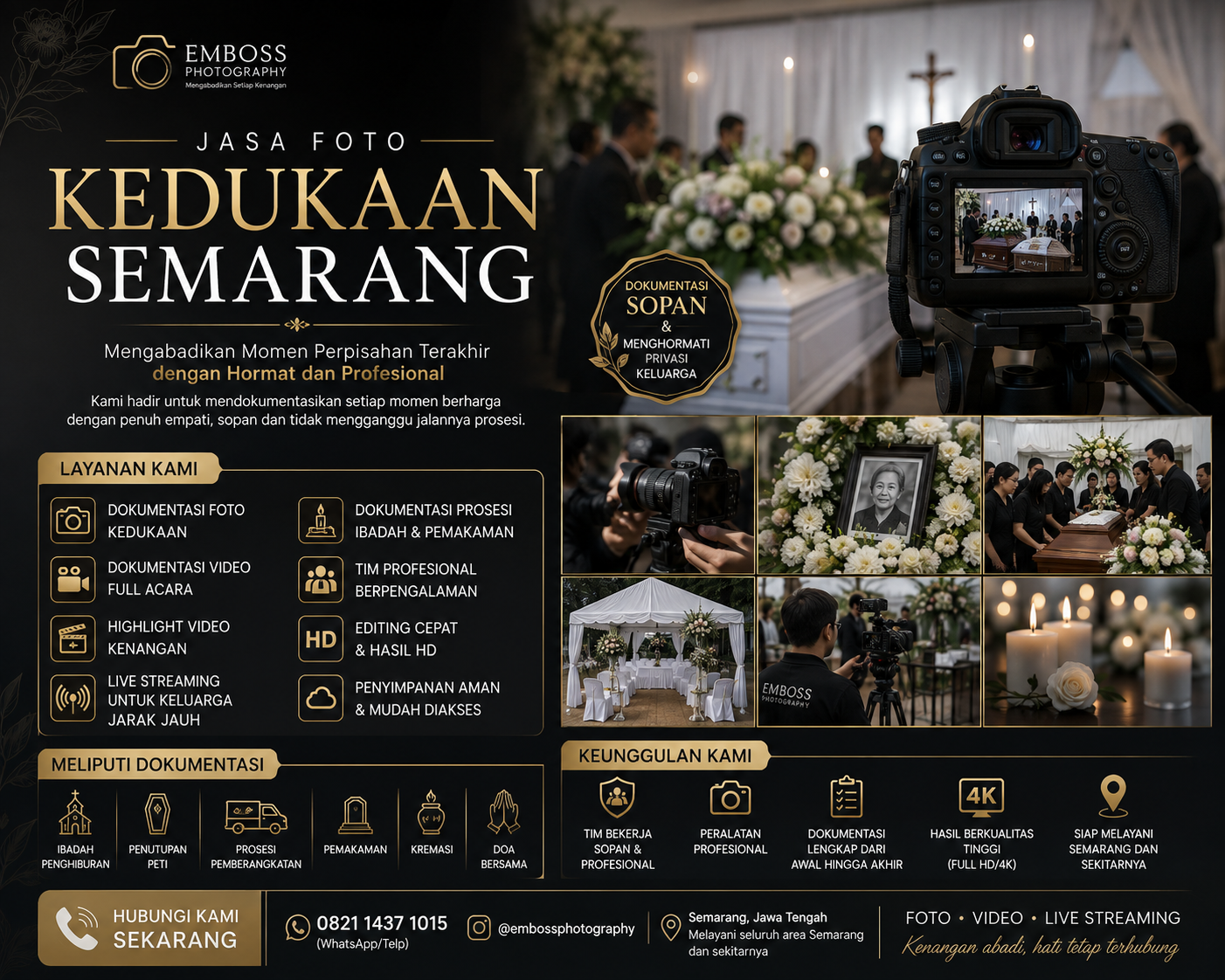 Jasa Foto Kedukaan Semarang Profesional