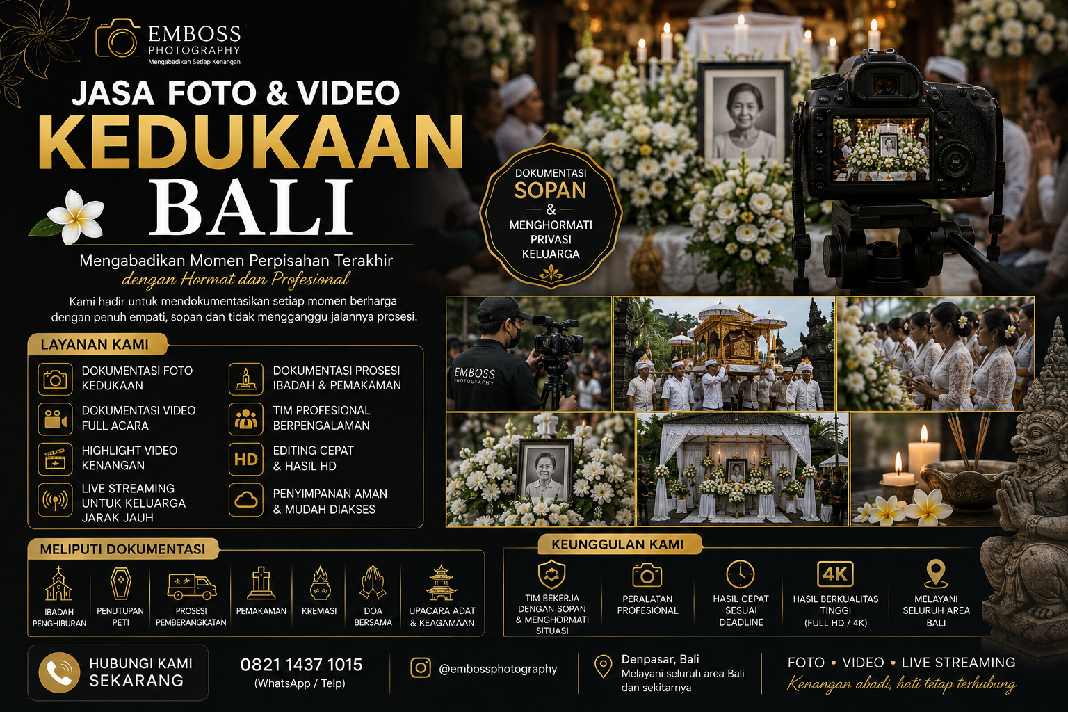 Jasa Foto Kedukaan Bali Profesional
