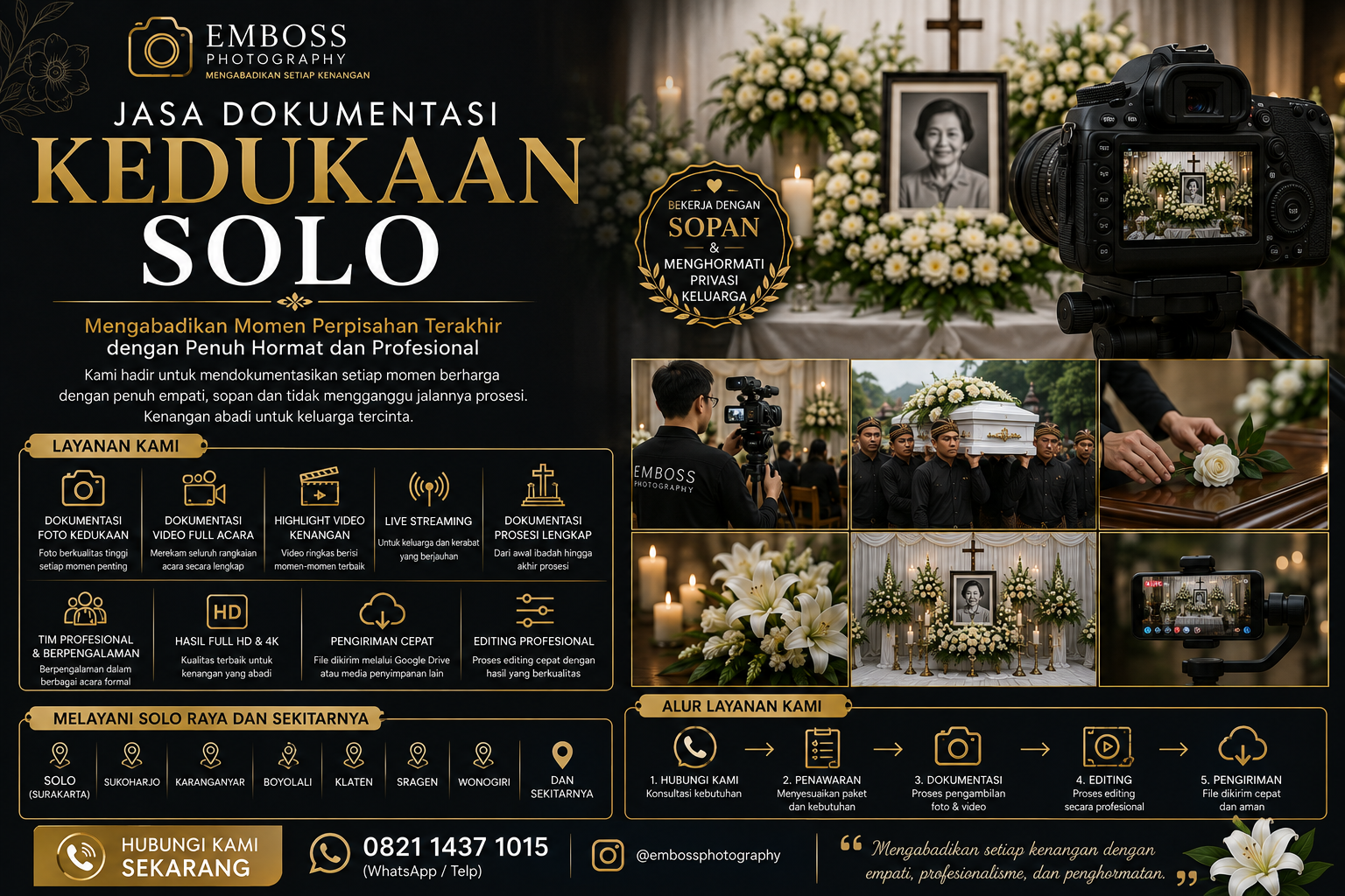 Jasa Dokumentasi Kedukaan Solo Profesional